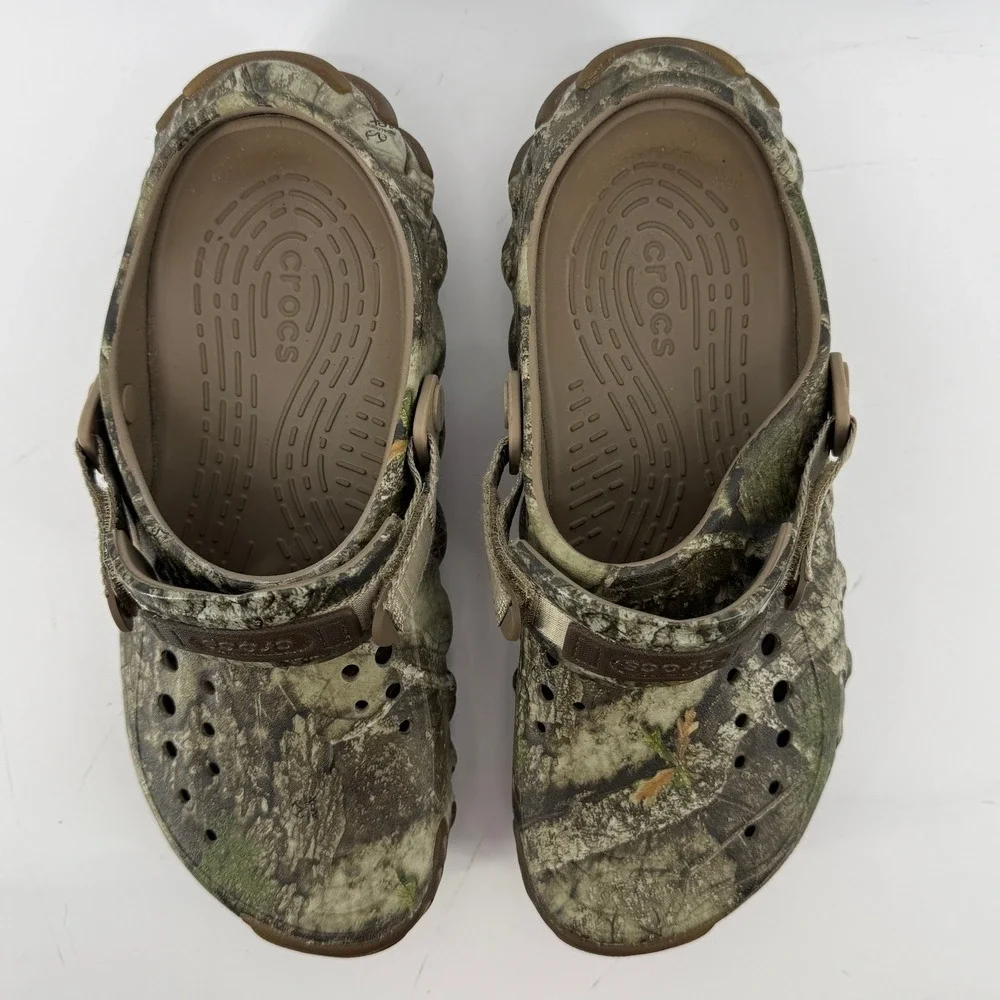 Crocs Realtree APX Echo Camo Clog Men 9 Women 11 Camouflage Rugged Slip On